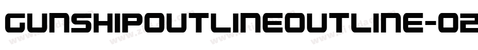 GunshipOutlineOutline-ozMx字体转换