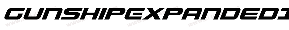 GunshipExpandedItalicExpandedItalic-r63B字体转换 GunshipExpandedItalicExpandedItalic-r63B字体转换