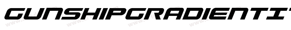 GunshipGradientItalicItalic-MPpP字体转换