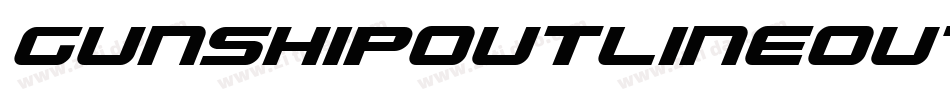 GunshipOutlineOutline-ozMx字体转换