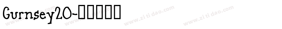 Gurnsey20字体转换