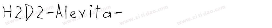 H2D2-Alevita字体转换
