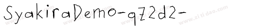SyakiraDemo-qZ2d2字体转换