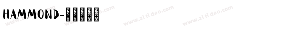 Hammond字体转换