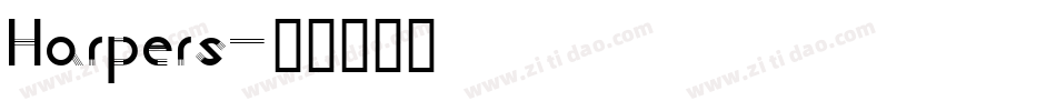 Harpers字体转换