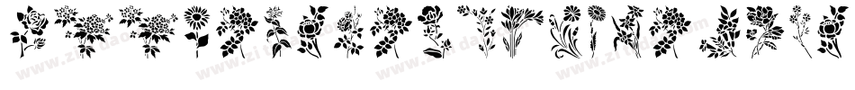 HffFloralStencil-Pjwr字体转换