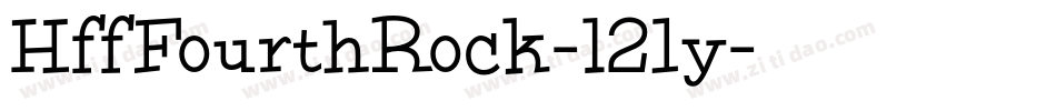 HffFourthRock-l21y字体转换
