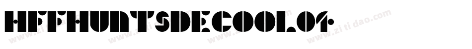 HffHuntsDeco-ol04字体转换