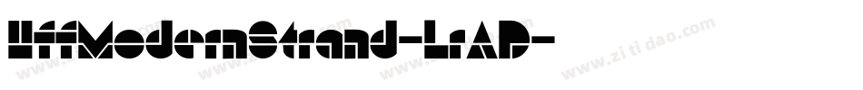 HffModernStrand-LrAD字体转换