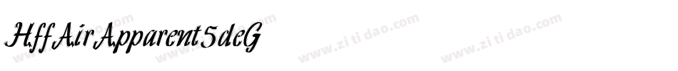 HffAirApparent-5deG字体转换