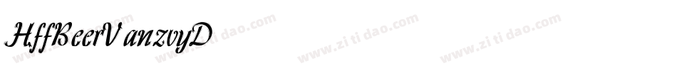 HffBeerVan-zvyD字体转换