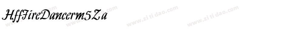 HffFireDancer-m5Za字体转换