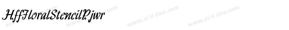 HffFloralStencil-Pjwr字体转换