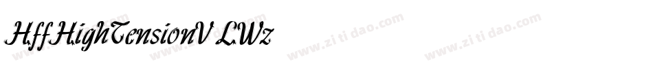 HffHighTension-VLWz字体转换