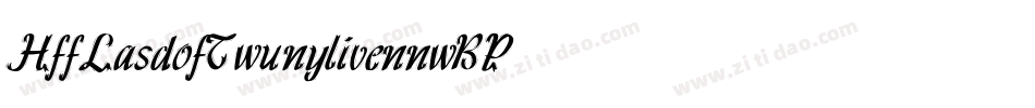 HffLasdofTwunyliven-nwBP字体转换