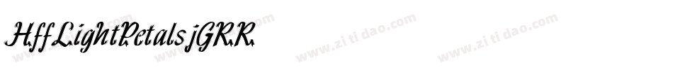 HffLightPetals-jGRR字体转换