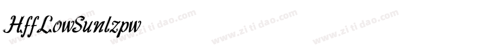 HffLowSun-lzpw字体转换