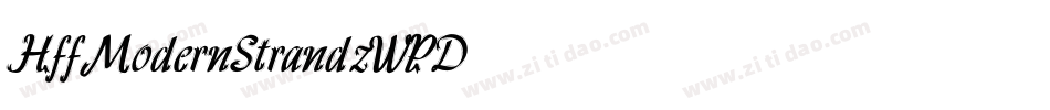 HffModernStrand-zWPD字体转换