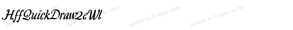 HffQuickDraw-2eWl字体转换