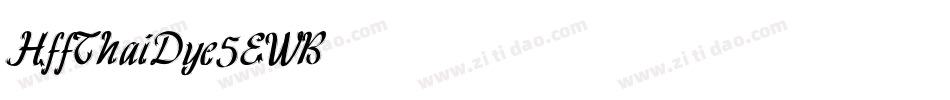 HffThaiDye-5EWB字体转换