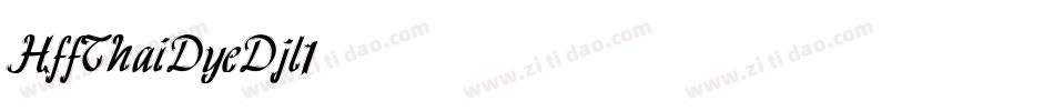 HffThaiDye-Djl1字体转换