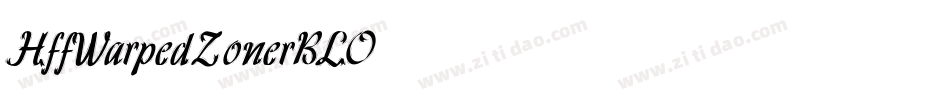 HffWarpedZone-rBLO字体转换