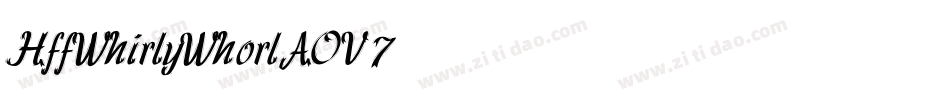 HffWhirlyWhorl-AOV7字体转换
