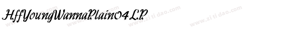 HffYoungWannaPlain-04LP字体转换