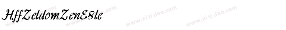 HffZeldomZen-E8le字体转换