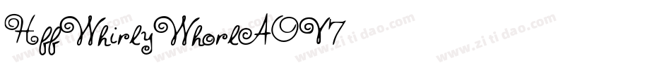 HffWhirlyWhorl-AOV7字体转换