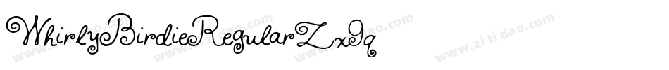 WhirlyBirdieRegular-Zx9q字体转换