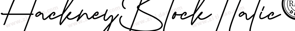 HackneyBlockItalic-Re0E字体转换