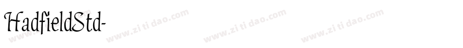 HadfieldStd字体转换