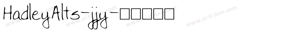 HadleyAlts-jjy字体转换