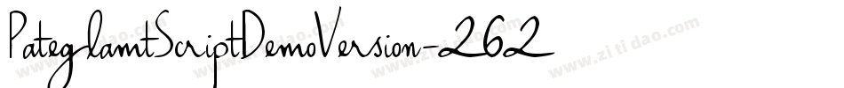 PateglamtScriptDemoVersion-262v字体转换