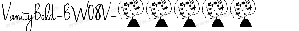 VanityBold-BW08V字体转换