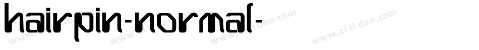 Hairpin-Normal字体转换