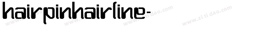 HairpinHairline字体转换