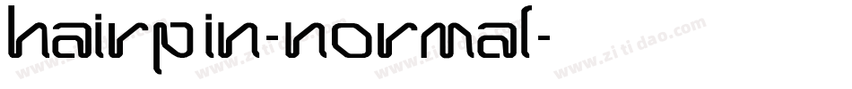 Hairpin-Normal字体转换