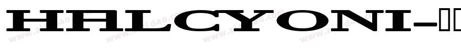 HALCYONI字体转换