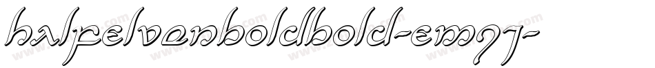 HalfElvenBoldBold-EMqj字体转换