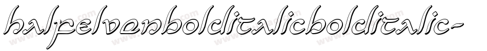 HalfElvenBoldItalicBoldItalic-azBm字体转换