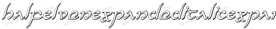 HalfElvenExpandedItalicExpandedItalic-OXZe字体转换