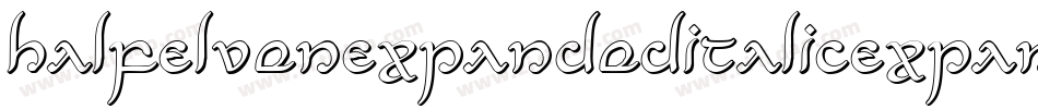 HalfElvenExpandedItalicExpandedItalic-OXZe字体转换