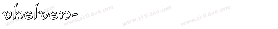 VHELVEN字体转换