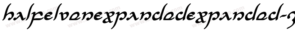 HalfElvenExpandedExpanded-Z3KB字体转换