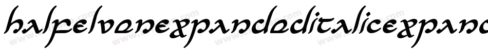 HalfElvenExpandedItalicExpandedItalic-OXZe字体转换