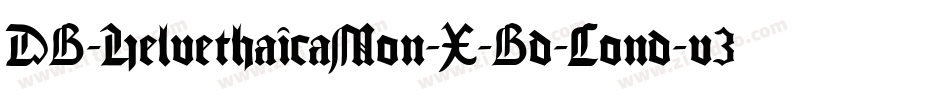 DB-HelvethaicaMon-X-Bd-Cond-v3-2-2生成器字体转换
