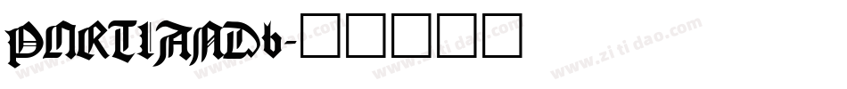 PORTLANDb字体转换
