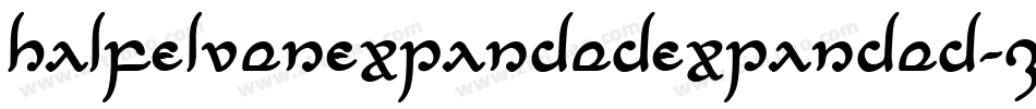 HalfElvenExpandedExpanded-Z3KB字体转换